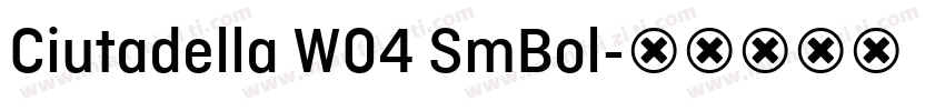 Ciutadella W04 SmBol字体转换
